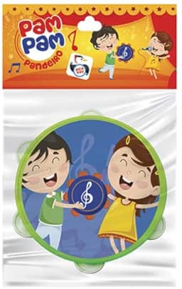 Pandeiro Grande, Pica Pau Brinquedos, Multicor