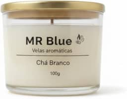 Velas Aromáticas MR Blue - Chá branco 100g