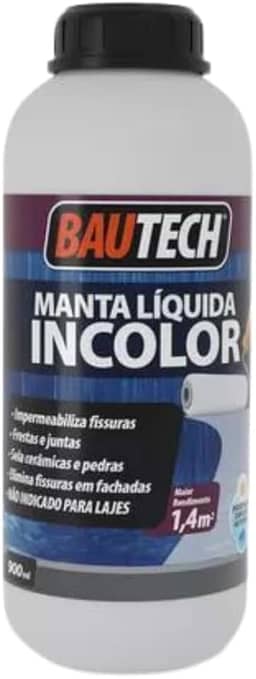 Manta Líquida Incolor Impermeabilizante 900ml Bautech Pedra