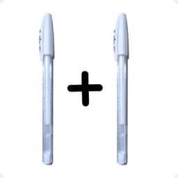 Caneta Gel Branca para Design marcação de sobrancelhas - 2 unidades