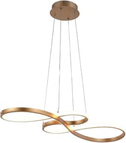 Lustre Pendente Led 40W Ouro 3 em 1 Nitrolux Bivolt LP016A