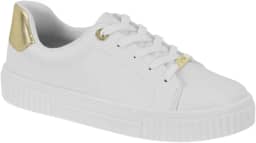 Tênis Feminino Vizzano Casual – Branco com Detalhes em Cinza, Leve e Estiloso para o Dia a Dia