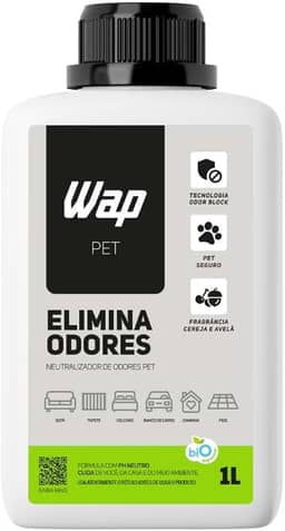 WAP Eliminador e Neutralizador de Odores Pet WAP ELIMINA ODORES PET 1 LITRO, Branco e Verde