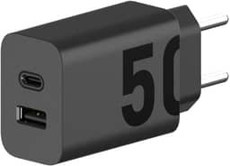 Motorola, Carregador Turbo Power™ 50W, Porta Dupla USB-C, USB-A