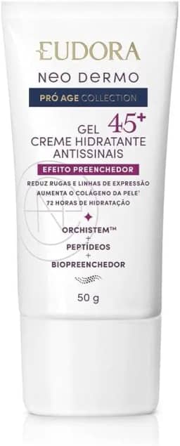 Eudora Neo Dermo Gel Hidratante Facial Antissinais 45+ 50g