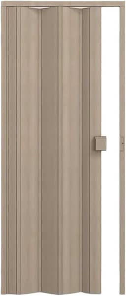 Porta de PVC Sanfonada 210x60cm Permatti Bege Marmorizado