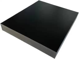 Tampa para Cooktop 2 Bocas 4 lados fechados MDF Preto 32x51cm Arrigo Móveis