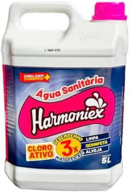 Água Sanitária 5L Harmoniex – Limpeza Pesada, Desinfetante, Alta Performance