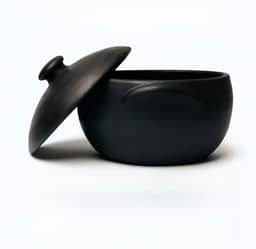 Jogo de 3 Panelas de Barro Capixaba N°1 Com Tampas + Suportes de Ferro e 1 Cumbuca 400ml -panela de barro Curadas Prontas Para Uso