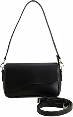 Bolsa Feminina Baguete Transversal Ombro Tiracolo Lisa Gabriela Ribeiro