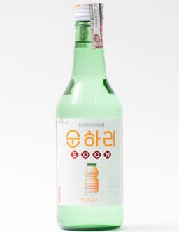 Soju Bebida Alcoólica Coreana Sabor Iogurte 360ml