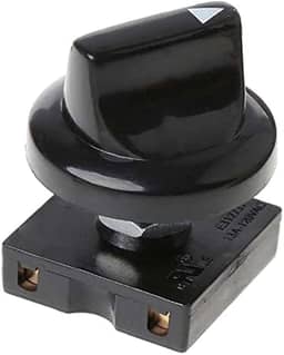 BWESOO Interruptor Rotativo Para Ventilador Preto, 4 Posições, Seletor De 3 Velocidades, Regulador Com Isolador Botão E Controles Profissionais Teto Parede