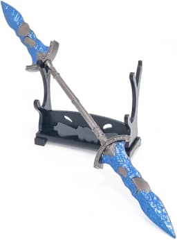 Elden Ring Réplica de bonecos de ação Gárgula Twinblade Coleção de Brinquedos Suprimentos de Festa Decoração de Mesa Mochila Pingente Presente, Multicor, M