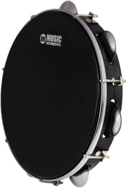 PANDEIRO MUSIC PHX 10 CORPO 87ABS PELE POLY 7 AFINAÇÕES Cor:Preto