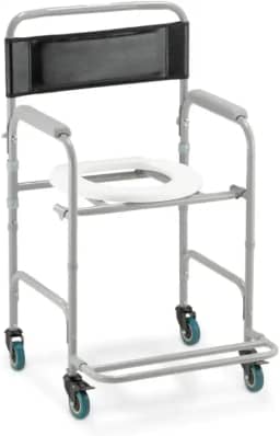 Cadeira de Banho Reforçada e Higiênica com Encosto – Para Idosos, Adultos e Obesos até 130kg | Modelo D30