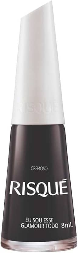Risqué Esmalte Cremoso Preto Eu Sou Esse Glamour Todo 8Ml