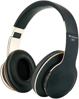 Fone de Ouvido Headset Bluetooth Sem Fio com Microfone e Design Ajustável (Preto)