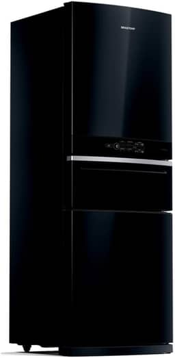 Geladeira Brastemp Inverse 3 Frost Free 419 litros cor Preta com Freeze Control Pro BRY59CE 110V