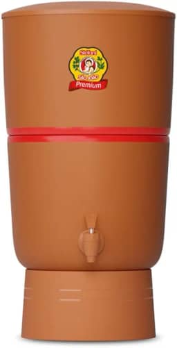 Filtro de Barro São João Premium Stéfani 6 Litros – 2 Velas Tripla Ação Esterilizantes + Torneira Clic Marrom + 2 Boias Smart | Água Natural e Purificada