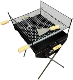 Churrasqueira Com Grelha Churrasco Espeteira 50x40 Camping Churrasco Espetinho