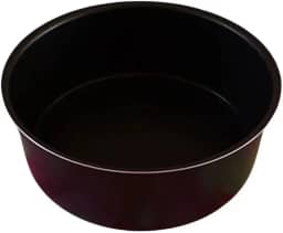 Forma Redonda Antiaderente de 18cm para Air Fryer de 3,5L, Preta