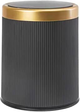 Lixeira com Tampa Inteligente Sensor Automático Aproximação, 10 Litros, Abertura sem Toque, 27,5 x 23,5 cm (Preto)