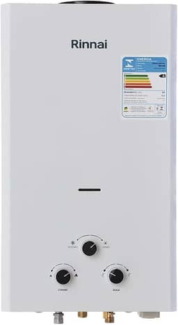 Rinnai M15-15 litros GN (Gás Natural) Branco - Aquecedor de Água a Gás Mecânico REU-M150 CFH