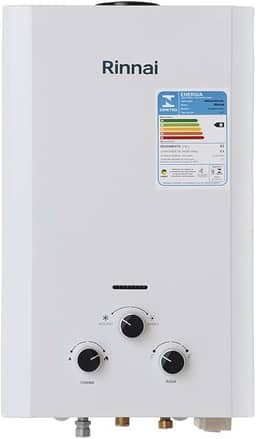 Rinnai M09-9 litros GN (Gás Natural) Branco - Aquecedor de Água a Gás Mecânico REU-M090 CFH