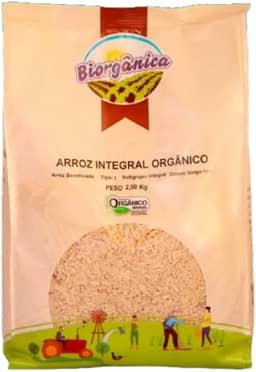 Arroz Agulhinha Integral Orgânico Biorgânica 2kg