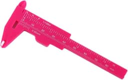 Ferramentas de Medição Paquímetro Vernier Novato Ferramentas de Maquiagem Portátil Design Deslizante Tatuagem Auxiliar Tordo (Rosa Vermelha)