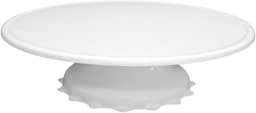 Suporte Bailarina Giratório Rendido para Bolo e Sobremesa 32x12 cm – Suporta até 12 kg