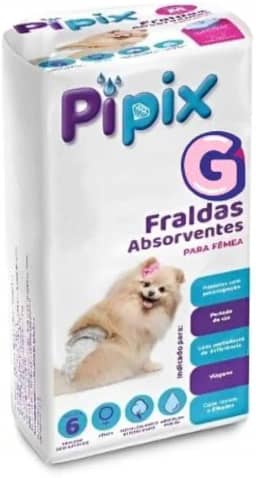 Fralda Pet Tamanho G Para Cães fêmeas de 13 á 20 kg – Ideal Para Incontinência, Cio, Pós-Cirurgia ou Viagens – Confortável e Fácil de Usar