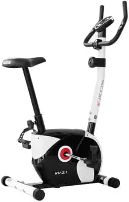Bicicleta Ergométrica Kikos KV3.1i Magnética; Silenciosa, Display LCD com funções: Tempo, Velocidade, Distância, Calorias e Odômetro; Monitoramento cardiaco - Hand grip; ideal para treinos em casa.