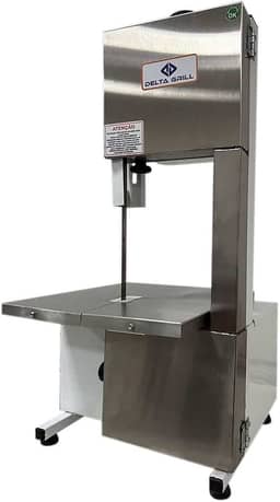 Serra Fita 1,46 mts 1/3cv Branca Semi Inox Delta Grill Voltagem Bivolt