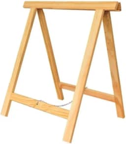 Cavalete de Madeira Pinus p/Bancada 80x80 cm c/ 1 Unid Gv Office