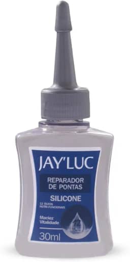 Reparador De Pontas Com Silicone Jay Luc 30Ml Restaurador De Pontas Duplas Ressecadas Espigadas E Cabelos Ressecados Cinza Maciez E Vitalidade 12 Óleos Nutri-Funcionais