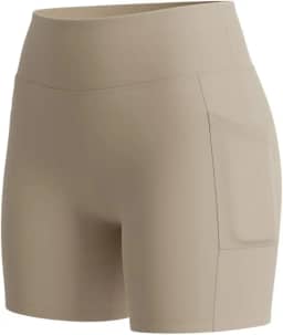 Shorts Feminino Academia Treino Cintura Alta Fitness Com Bolsos Laterais