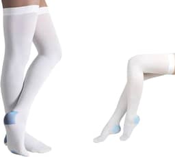 Meia De Compressão Anti Trombose 7/8 Pós Cirurgico Prevenção Ant Embolismo Estimula Circulação Sanguinea Cirurgia Ponteira Aberta 18mmhg Elastica Unissex Palaziun