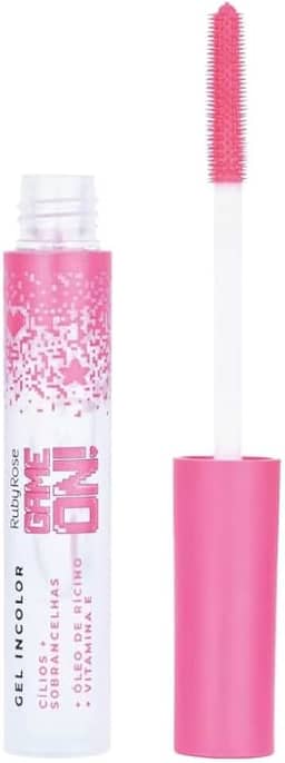 Gel Incolor Cílios Sobrancelhas Game On Ruby Rose - Fixação Forte Duradoura - Máscara Transparente HB-509