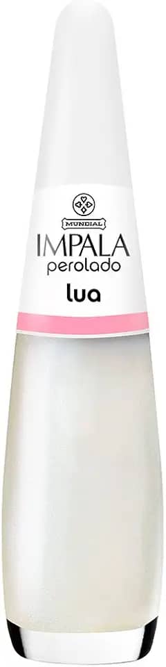 Esmalte Perolado Lua, Impala Cosmeticos, Branco