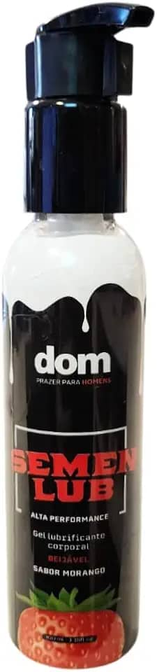 Lubrificante Beijável que Imita o Semen - Semen Lub Sabor Morango 100ml