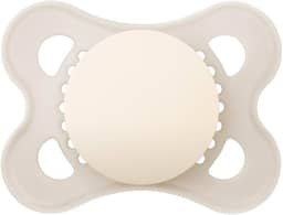 MAM Baby 1 Chupeta Original Com Bico Simétrico de Silicone SkinSoft para Crianças 0-6 Meses Embalagem Blister, Neutra