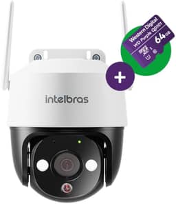 Câmera Inteligente iM7 + 3MP de Resolução com Cartão MicroSD 64GB Branca Intelbras