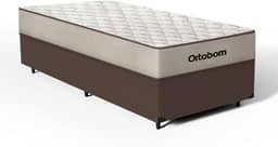 Cama Box com Colchão de Espuma D60 Ortobom Force Dream (Marrom, Solteiro)
