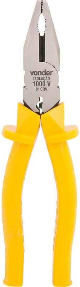 Vonder, Alicate Universal 8", Para Eletricista, Profissional, Crv, 1.000 V.