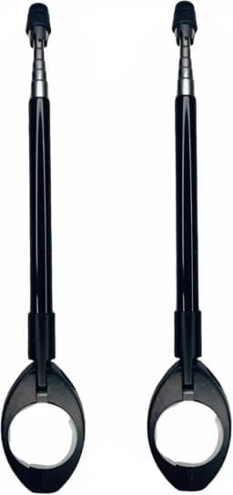 KIT 2 Antenas Aparador Corta Linha de Pipa - Moto Retrátil 7 Estágios Especificações: - Inox - Dobrável Guidão Inox - IMPORT PREMIUM