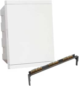 Kit Quadro Distribuição Embutir para 18 Disjuntores e Barramento Strahl