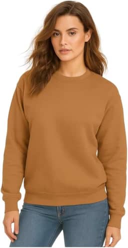 Casaco Moletom Gola Redonda Feminino Careca Blusa De Frio