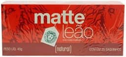 Leão Chá Matte Natural Fuze Com 25 Saquinhos