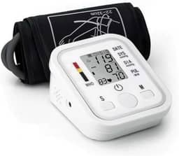 Medidor de Pressão Arterial Digital Automático de Braço Aparelho Portátil Detecta Hipertensão, Arritmia, e Batimentos Irregulares, Monitor Inteligente com Tela LCD Grande, Memória para Leituras